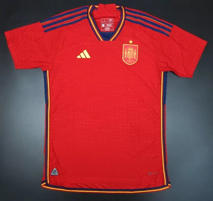 Adidas Spain 2022 Men's Home Player Version Jersey