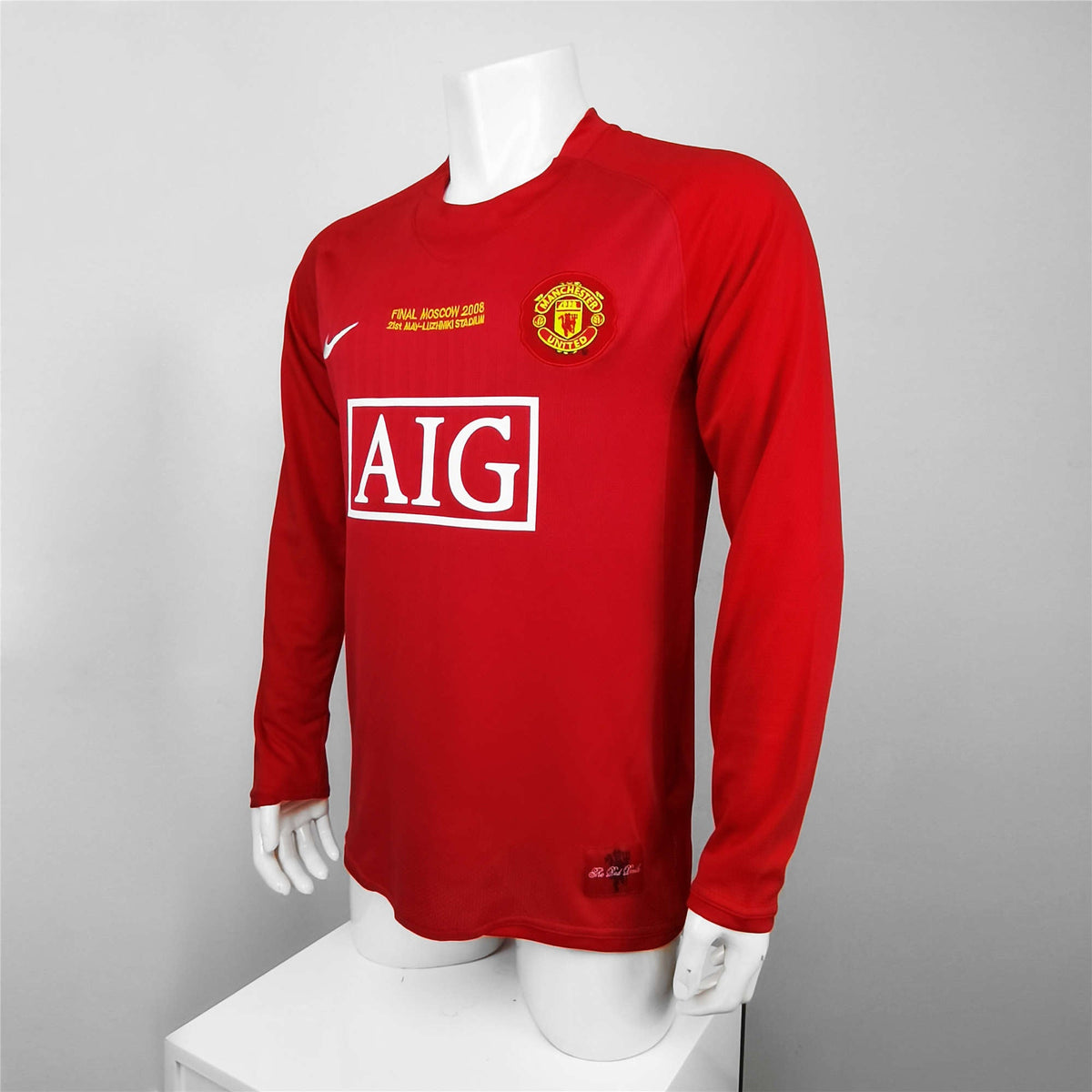 Nike Manchester United 2007/08 Men's Home Long Sleeve Retro Jersey