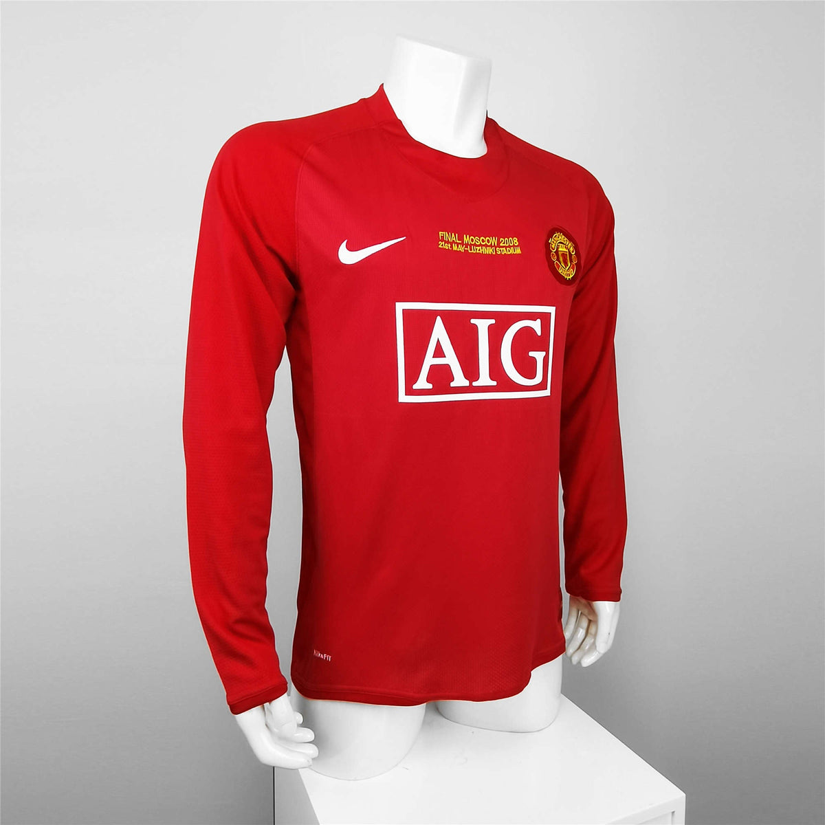 Nike Manchester United 2007/08 Men's Home Long Sleeve Retro Jersey