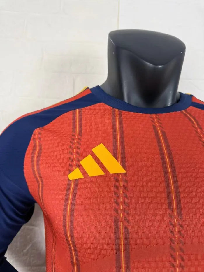 Nike Spain 2026 Men's Home Long Sleeve Player Jersey