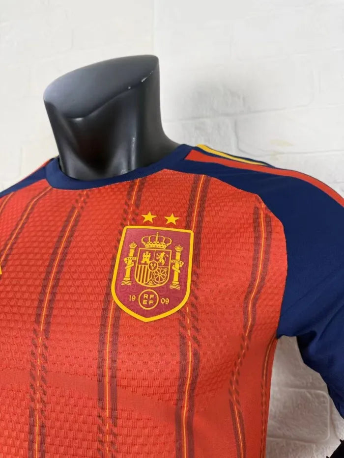 Nike Spain 2026 Men's Home Long Sleeve Player Jersey