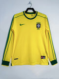 Brazil 1998 Home Long Sleeve Soccer Jersey