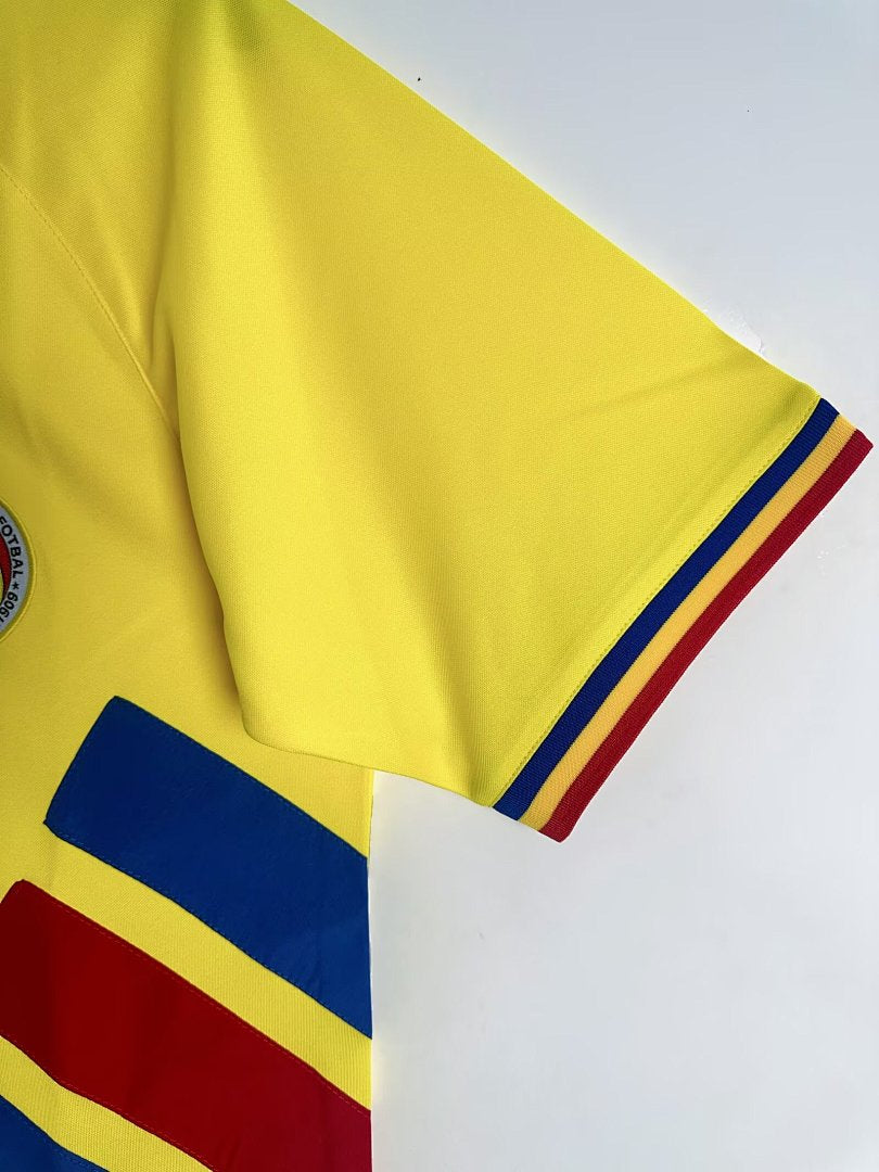 Romania 1994 Home Long Sleeve Soccer Jersey