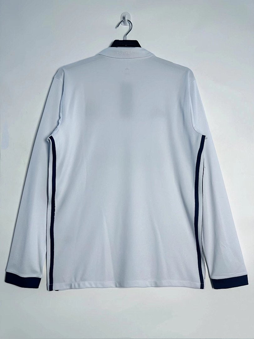 Real Madrid 2016-17 Home Long Sleeve Soccer Jersey