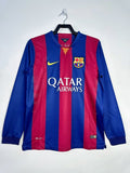Barcelona 2014-15 Home Long Sleeve Soccer Jersey