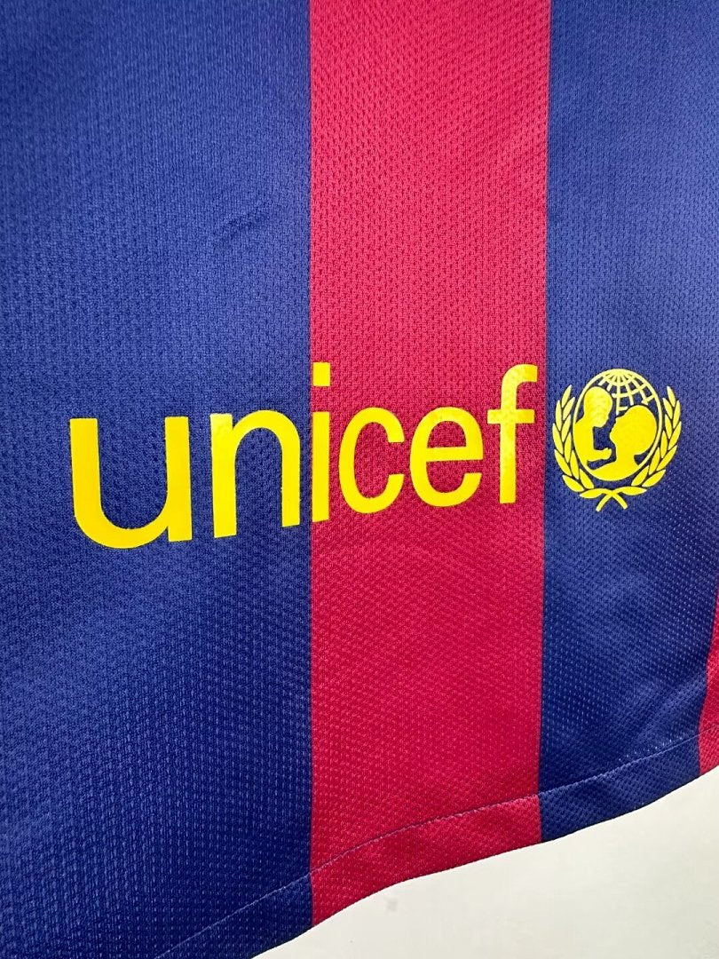 Barcelona 2014-15 Home Long Sleeve Soccer Jersey