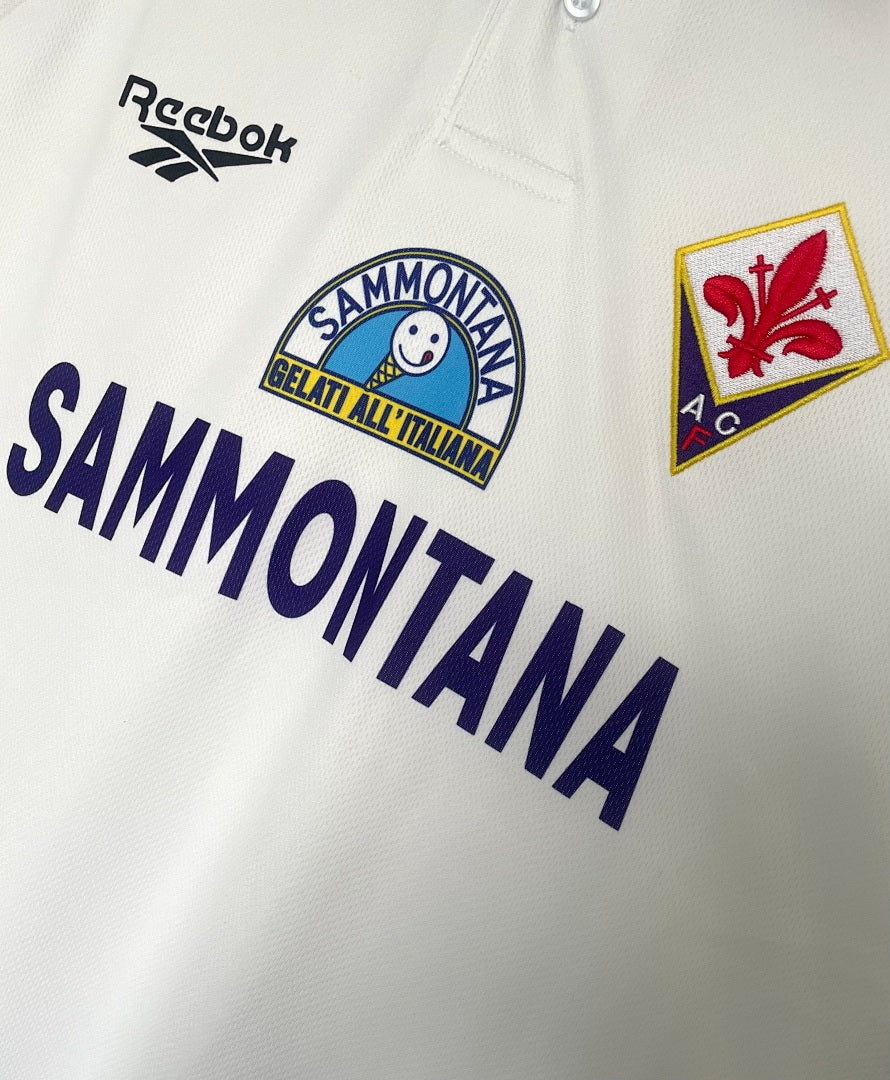 Fiorentina 1995-96 Away Long Sleeve Soccer Jersey