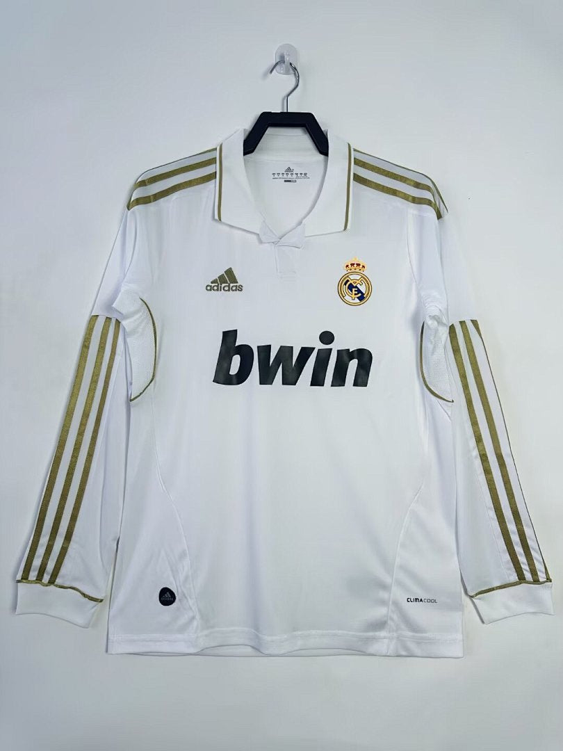 Real Madrid 2011-12 Home Long Sleeve Soccer Jersey