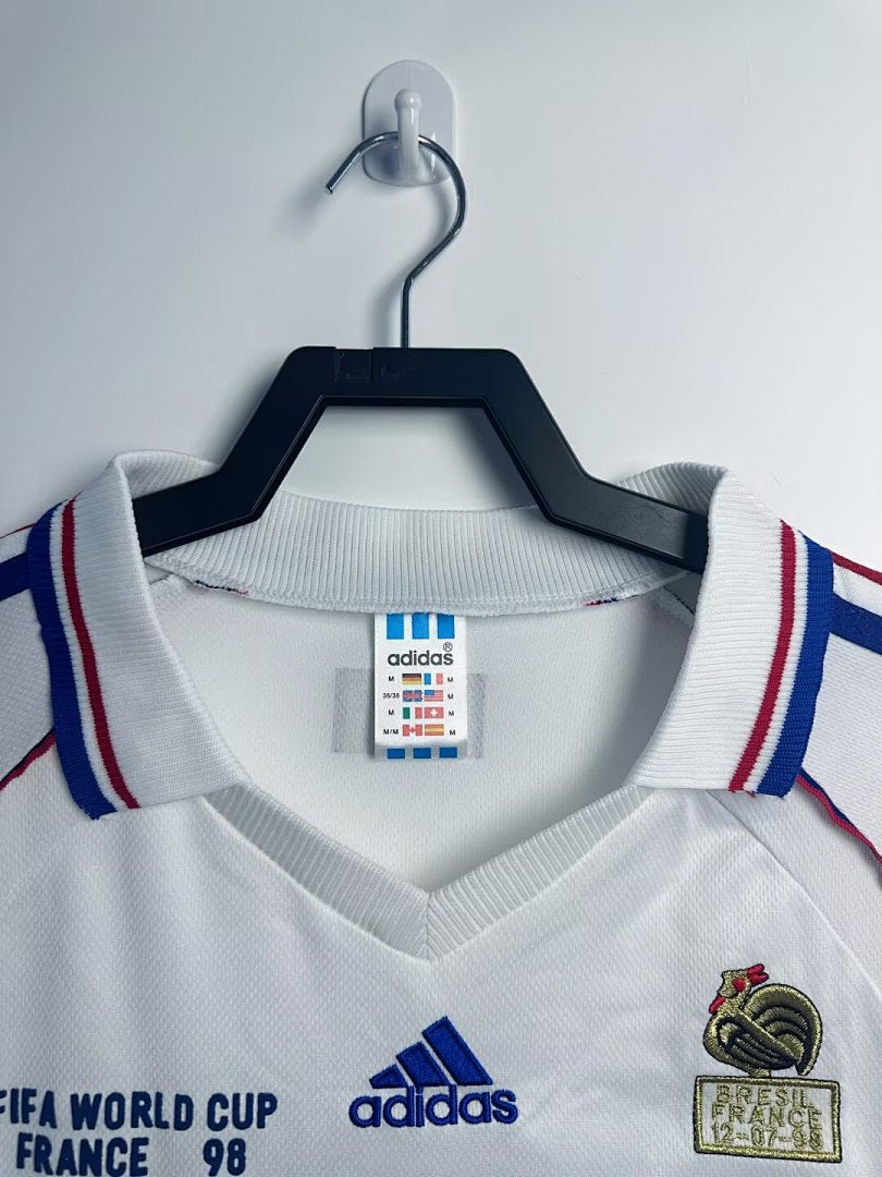 France 1998 Away Long Sleeve Soccer Jersey