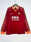 Roma 1998-99 Home Long Sleeve Soccer Jersey