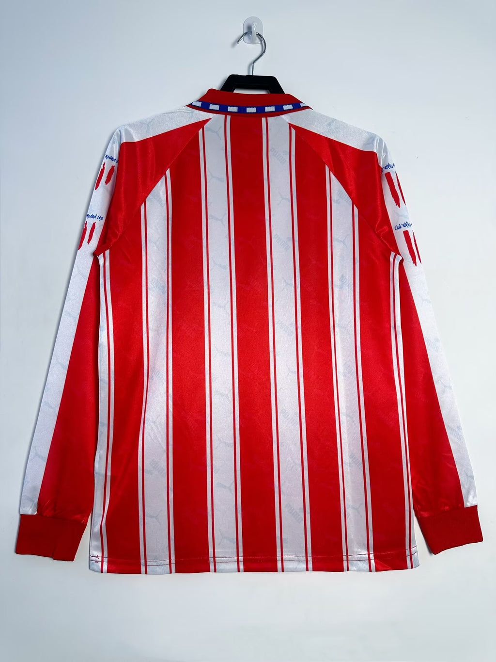 Atlético Madrid 1994-95 Home Long Sleeve Soccer Jersey