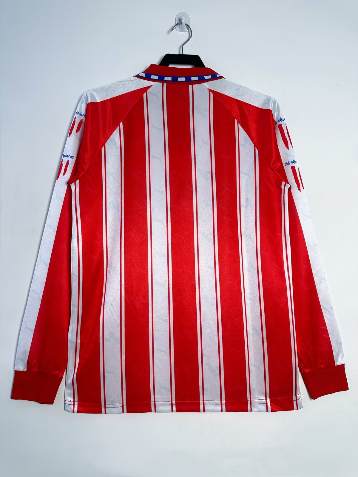 Atlético Madrid 1994-95 Home Long Sleeve Soccer Jersey