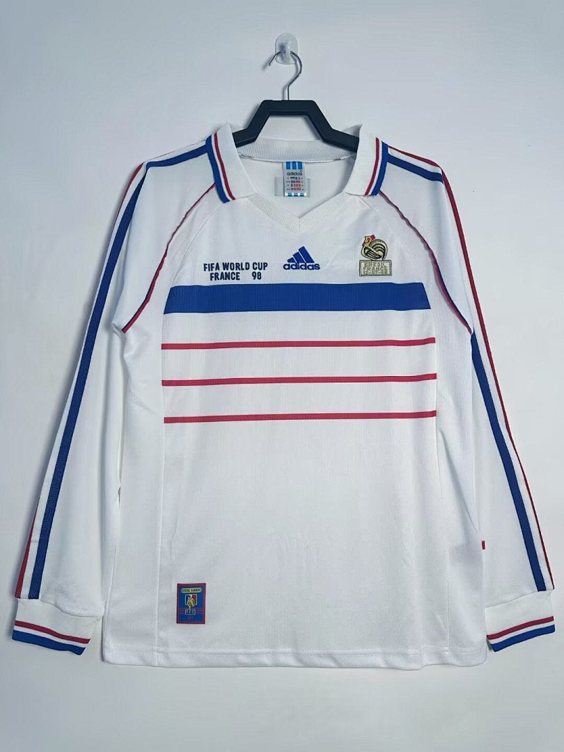 France 1998 Away Long Sleeve Soccer Jersey