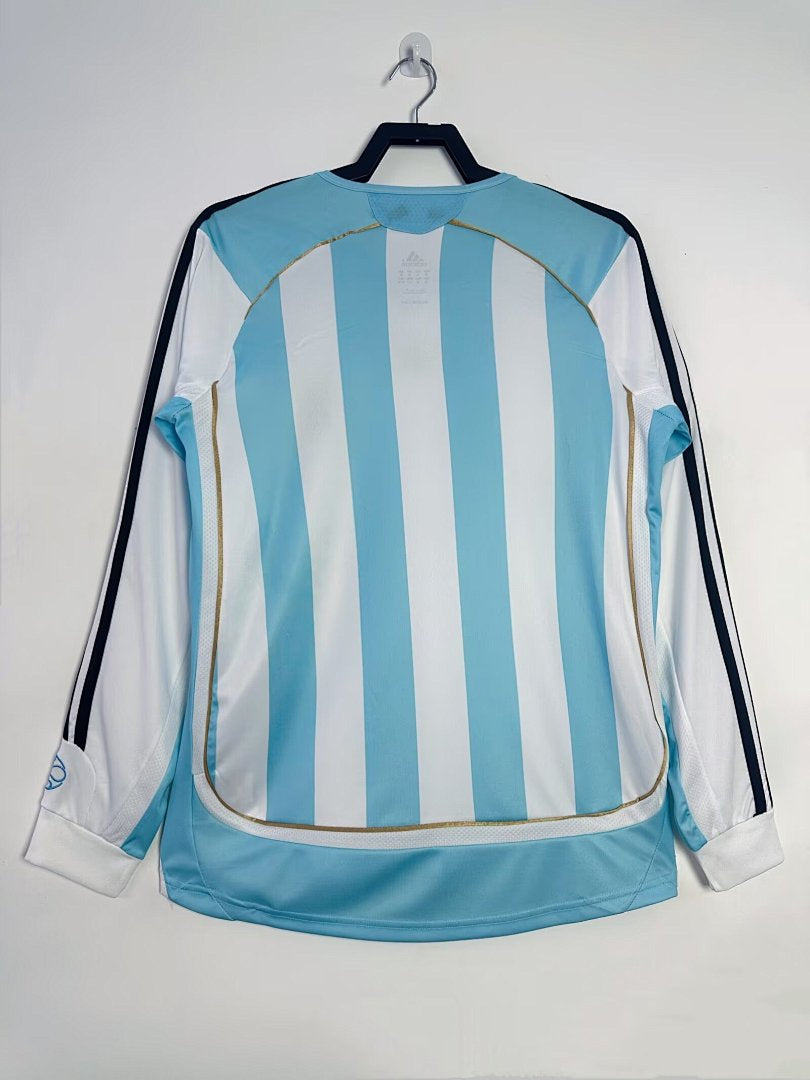 Argentina 2006-07 Home Long Sleeve Soccer Jersey