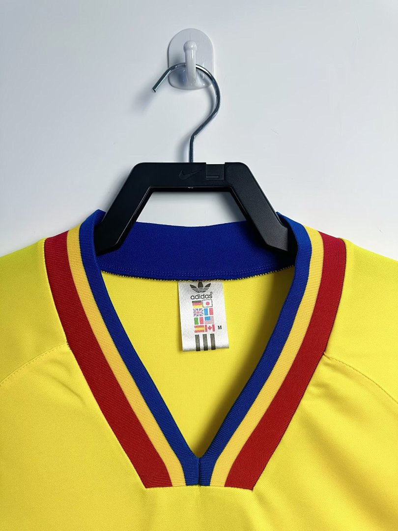 Romania 1994 Home Long Sleeve Soccer Jersey