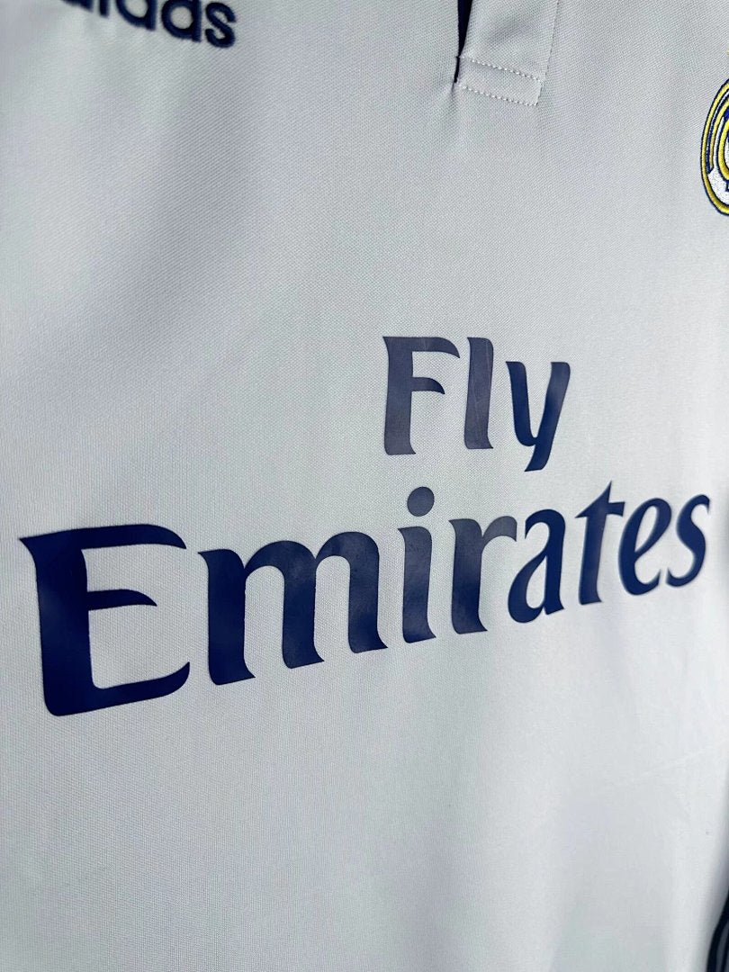 Real Madrid 2016-17 Home Long Sleeve Soccer Jersey
