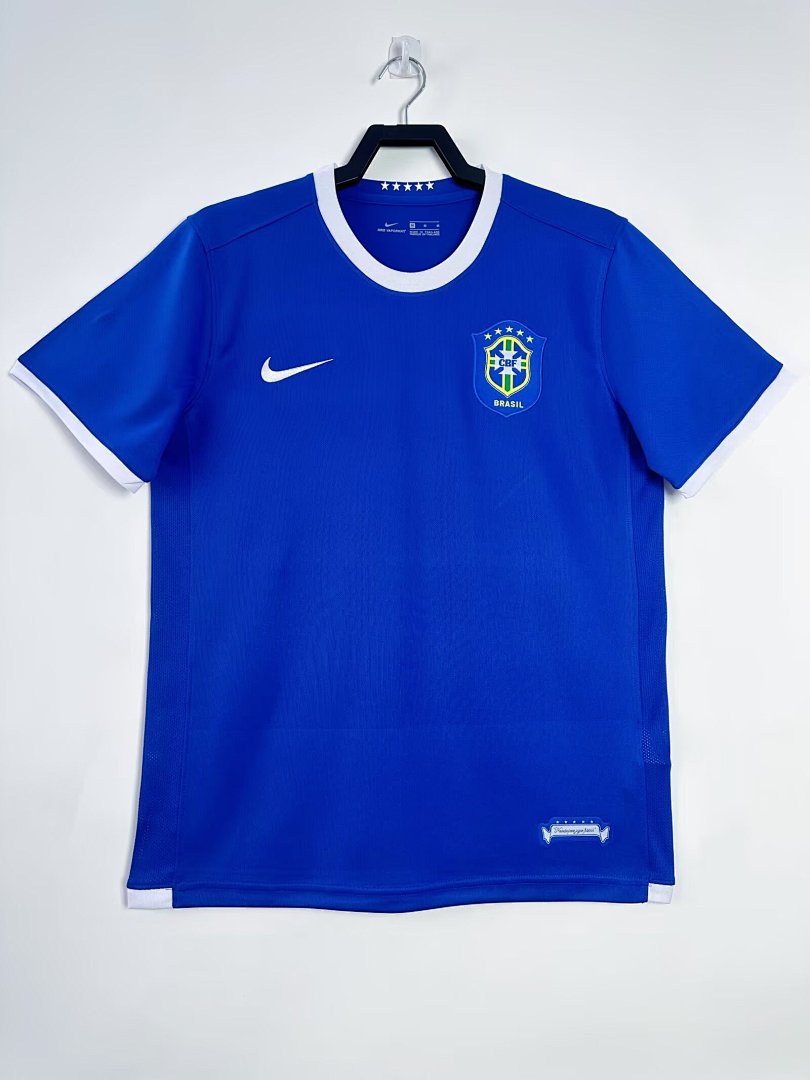 Brazil 2006 Away Long Sleeve Soccer Jersey