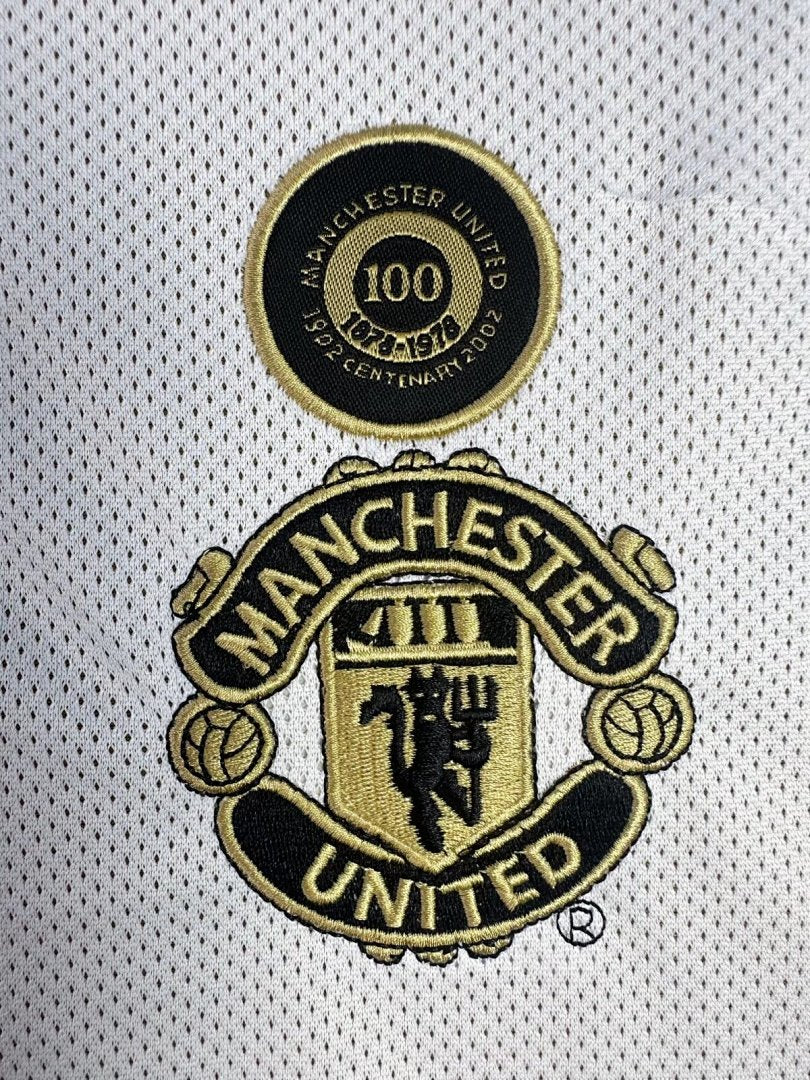 Manchester United 2001-02 Centenary Reversible Long Sleeve Soccer Jersey