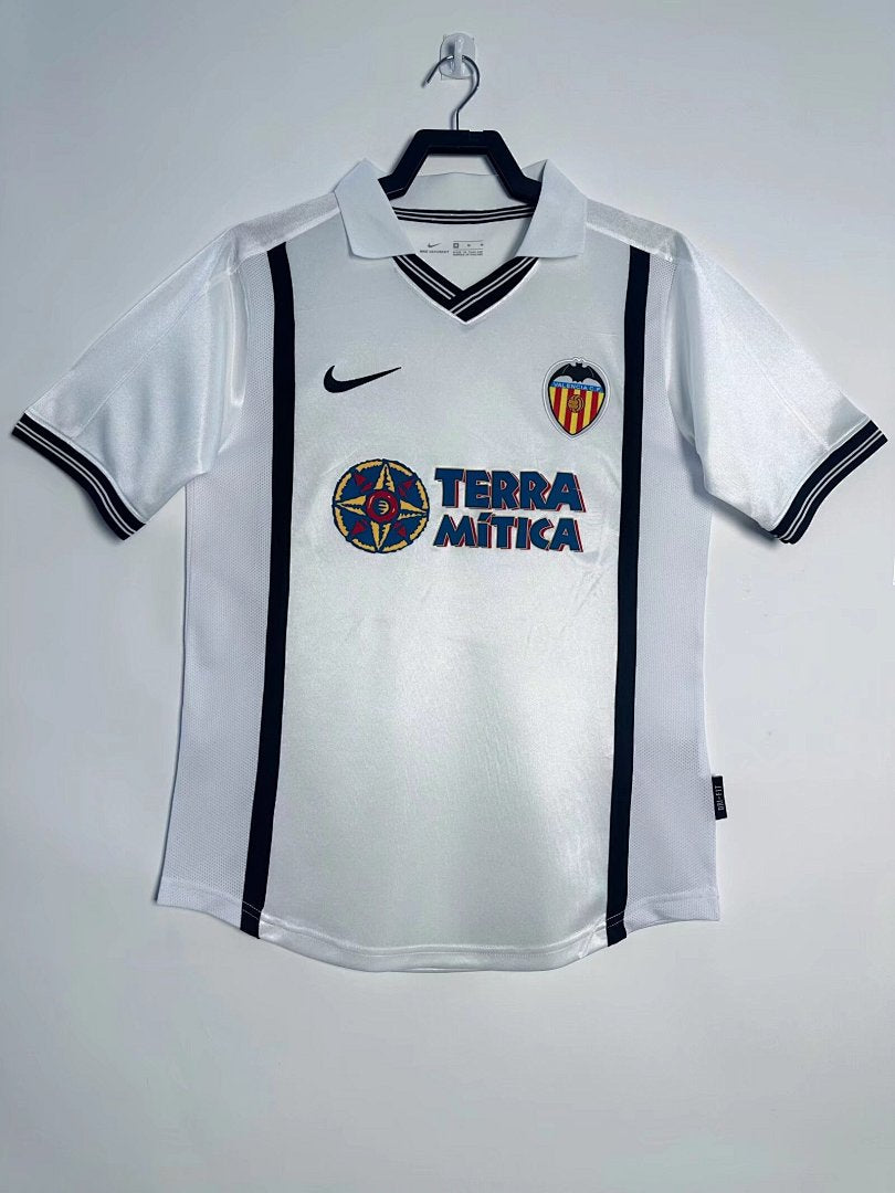 Valencia 2000-01 Home Long Sleeve Soccer Jersey