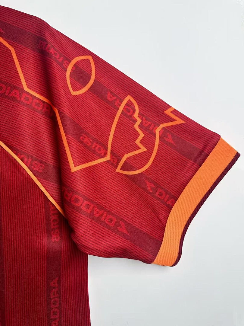 AS Roma 1999-00 Home Long Sleeve Soccer Jersey