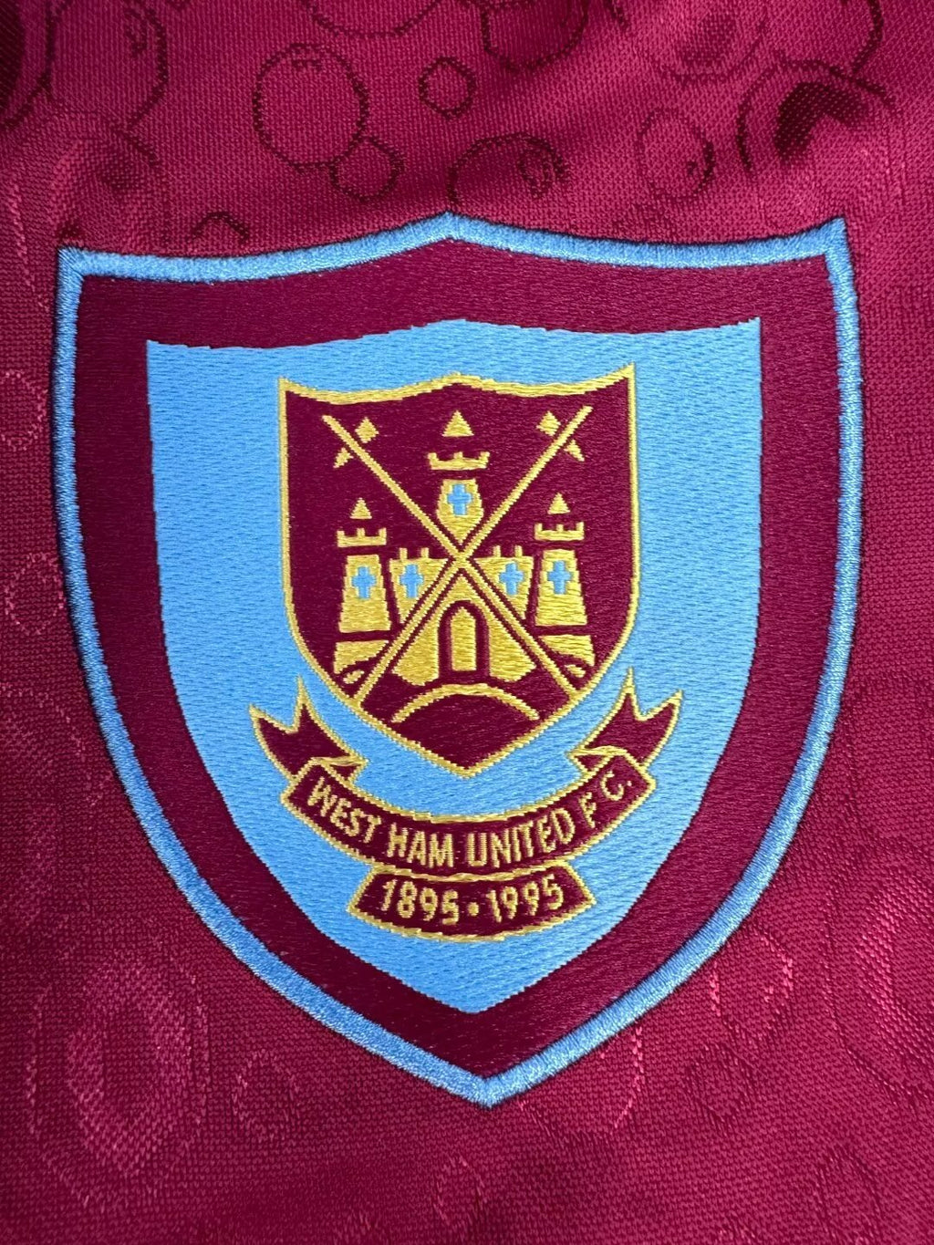 West Ham 1995-97 Home Soccer Jersey