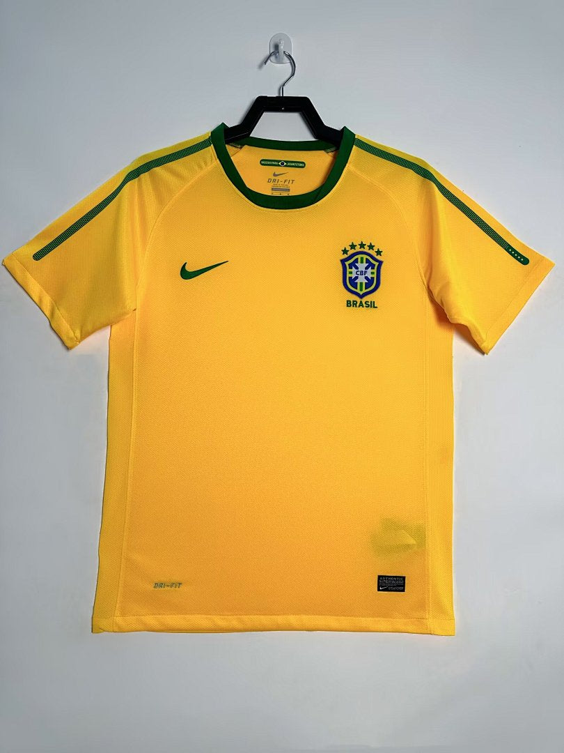 Brazil 2010 Home Long Sleeve Soccer Jersey