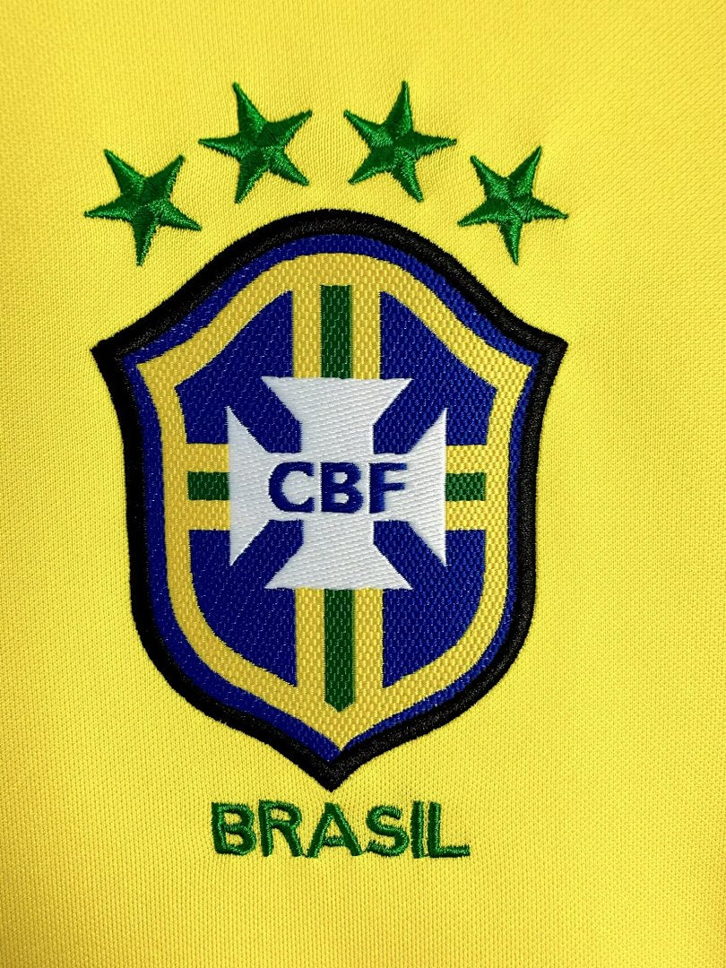 Brazil 1998 Home Long Sleeve Soccer Jersey