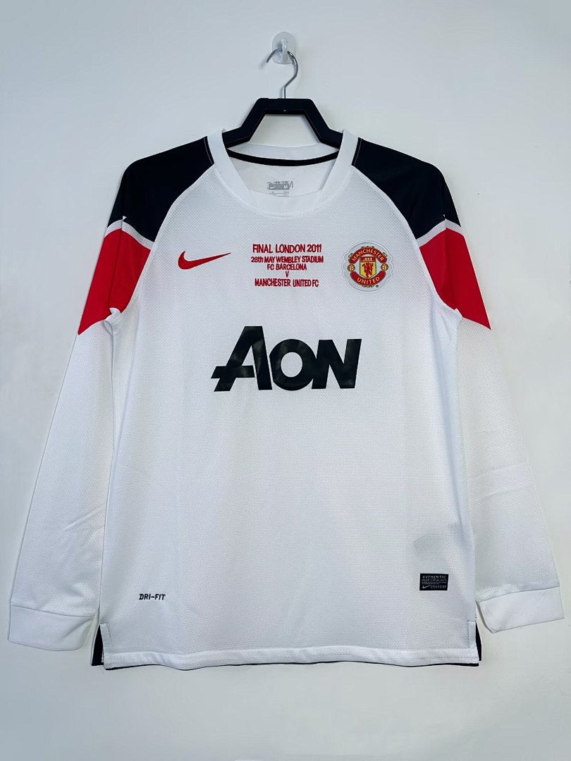 Manchester United 2010-11 Away Long Sleeve Soccer Jersey