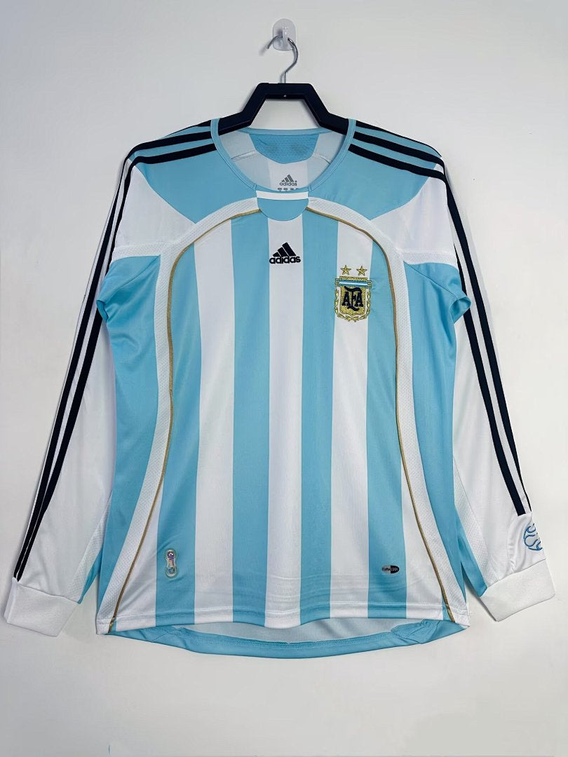 Argentina 2006-07 Home Long Sleeve Soccer Jersey