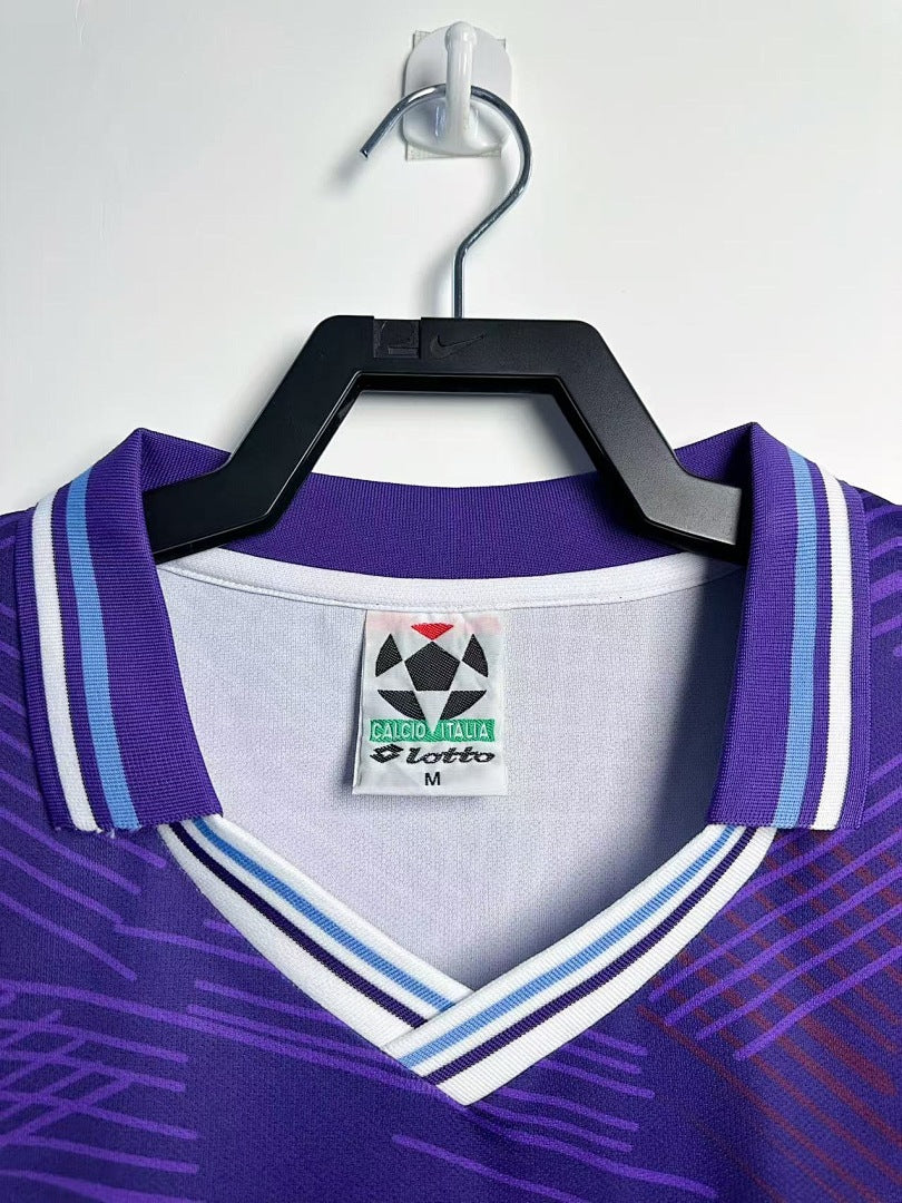 Fiorentina 1992-93 Home Long Sleeve Soccer Jersey