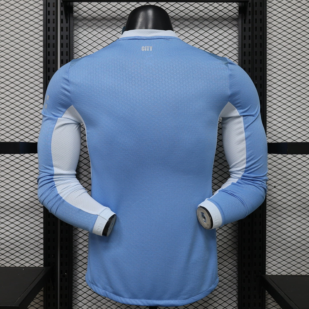 Manchester City 2026/27 Men's Home Long Sleeve Player Jersey