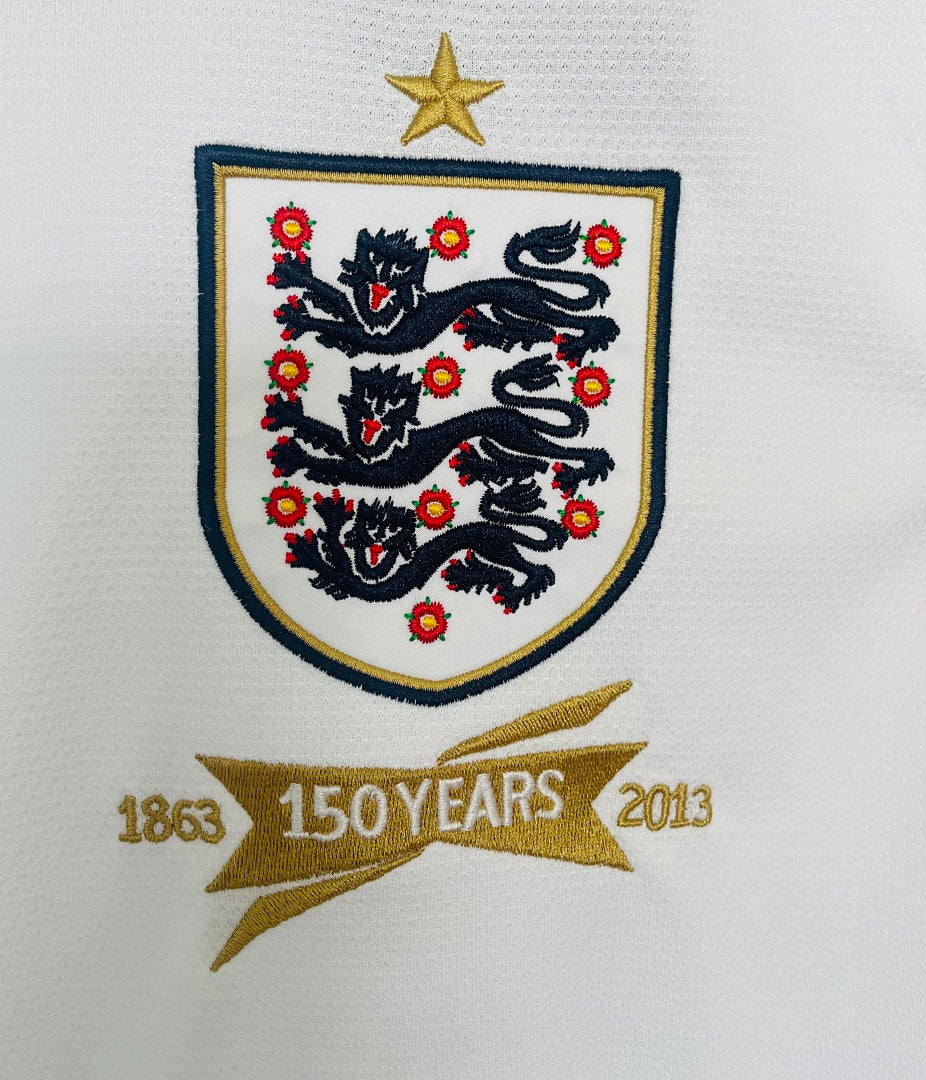 England 2013 Home Long Sleeve Soccer Jersey