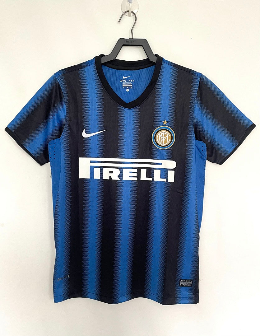 Inter Milan 2010-11 Home Long Sleeve Soccer Jersey