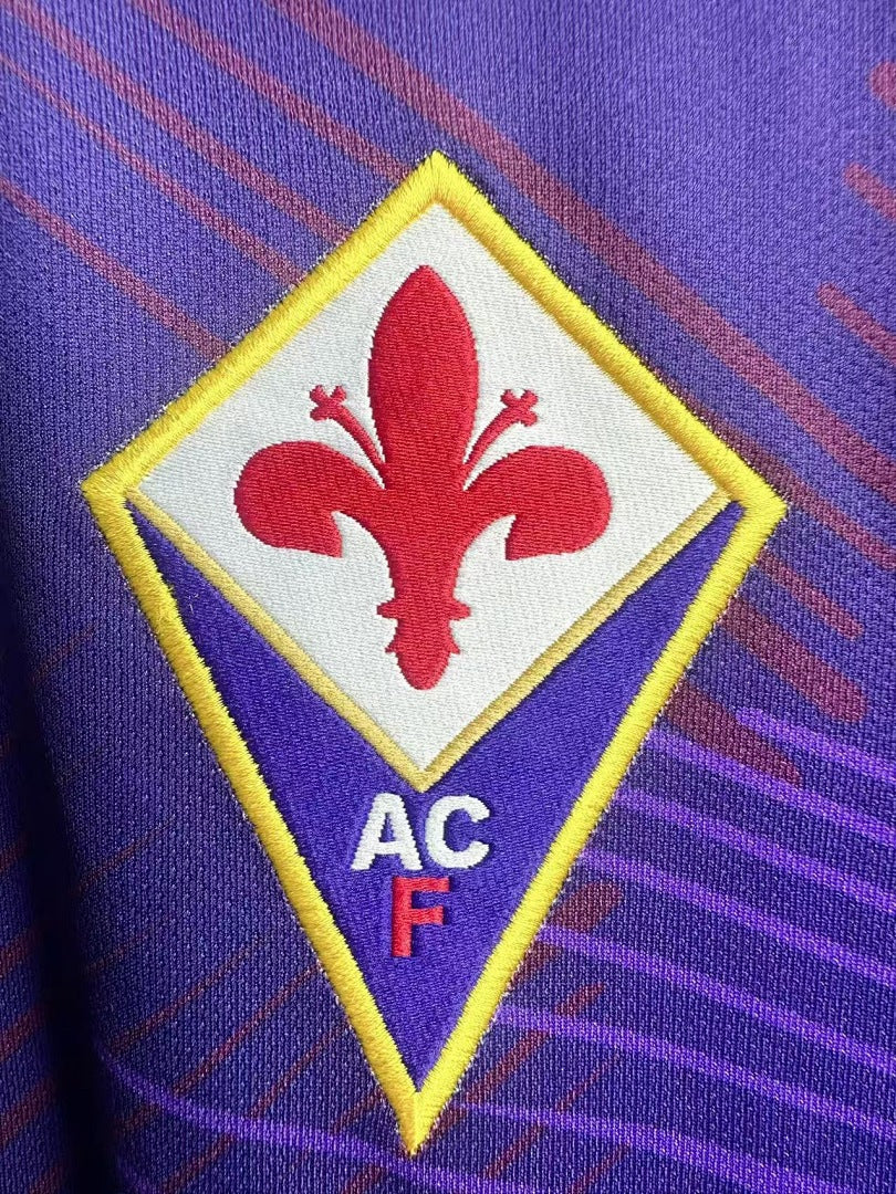 Fiorentina 1992-93 Home Long Sleeve Soccer Jersey