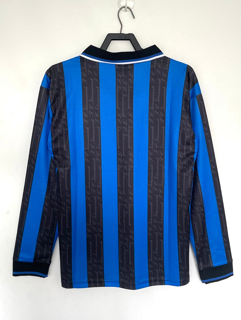 Inter Milan 1997-98 Home Long Sleeve Soccer Jersey