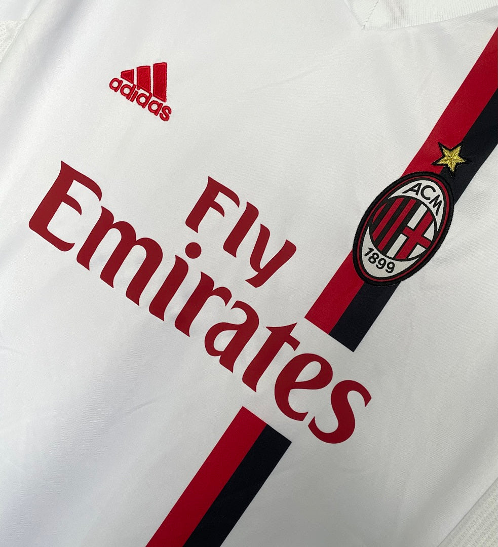 AC Milan 2011-12 Away Long Sleeve Soccer Jersey