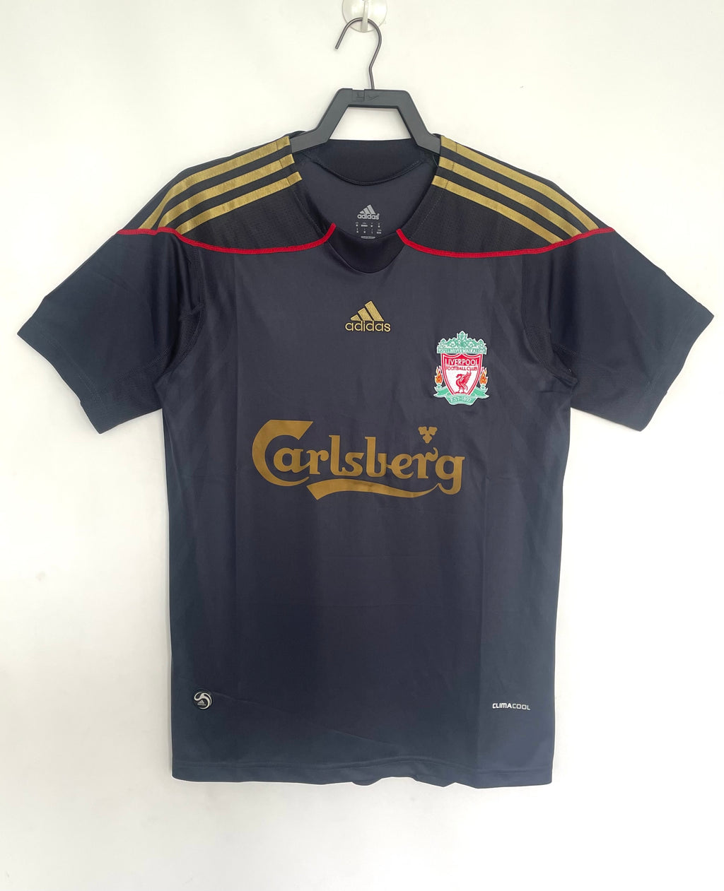 Liverpool 2009-10 Away Long Sleeve Soccer Jersey
