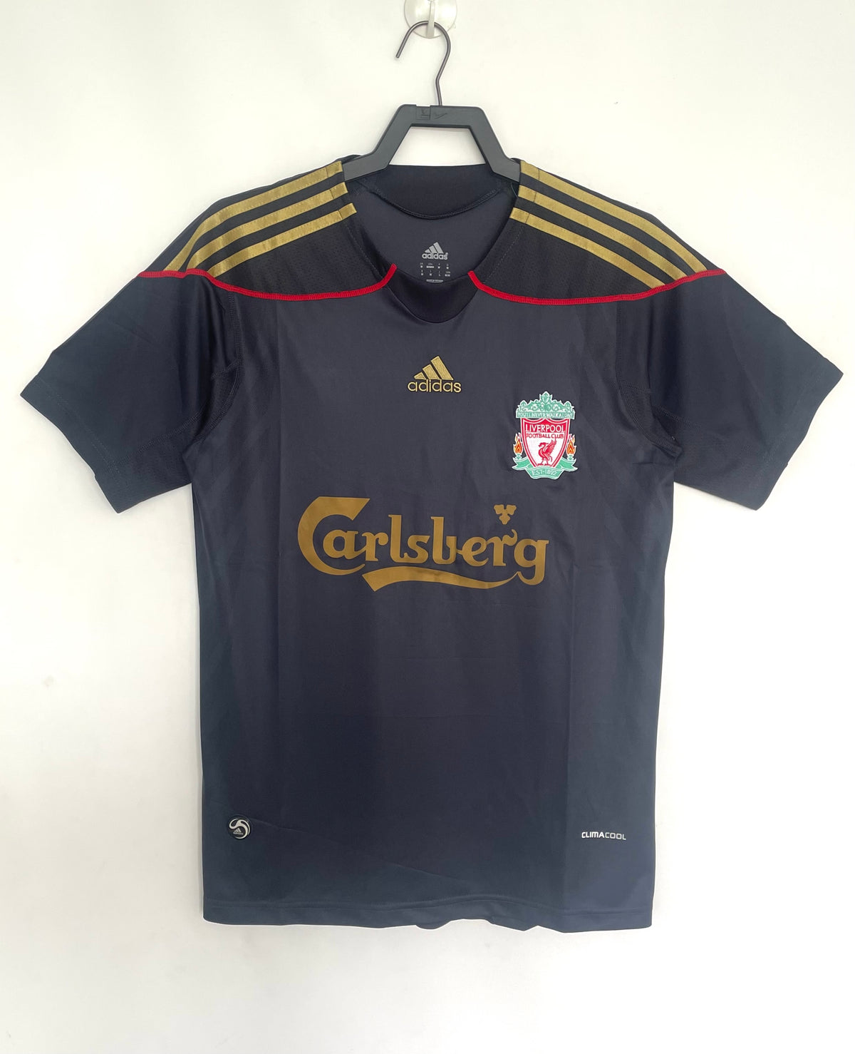 Liverpool 2009-10 Away Long Sleeve Soccer Jersey