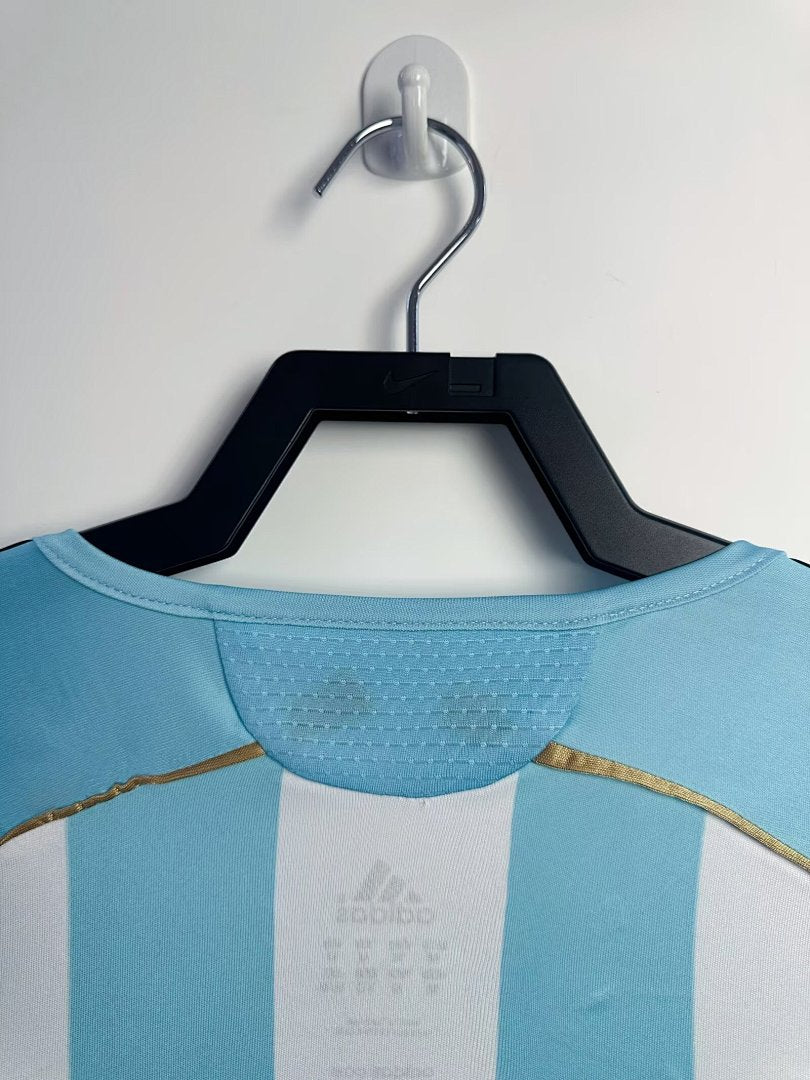 Argentina 2006-07 Home Long Sleeve Soccer Jersey