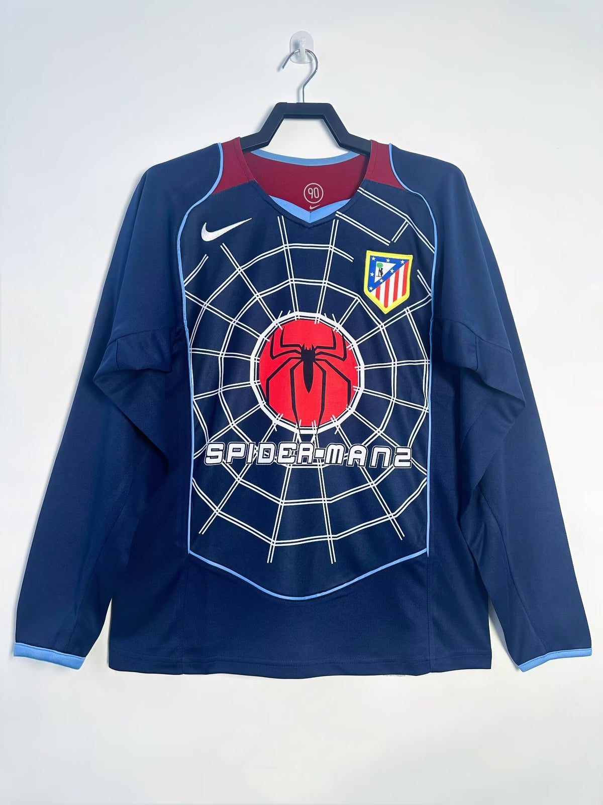 Atlético Madrid 2004-05 Away Long Sleeve Soccer Jersey