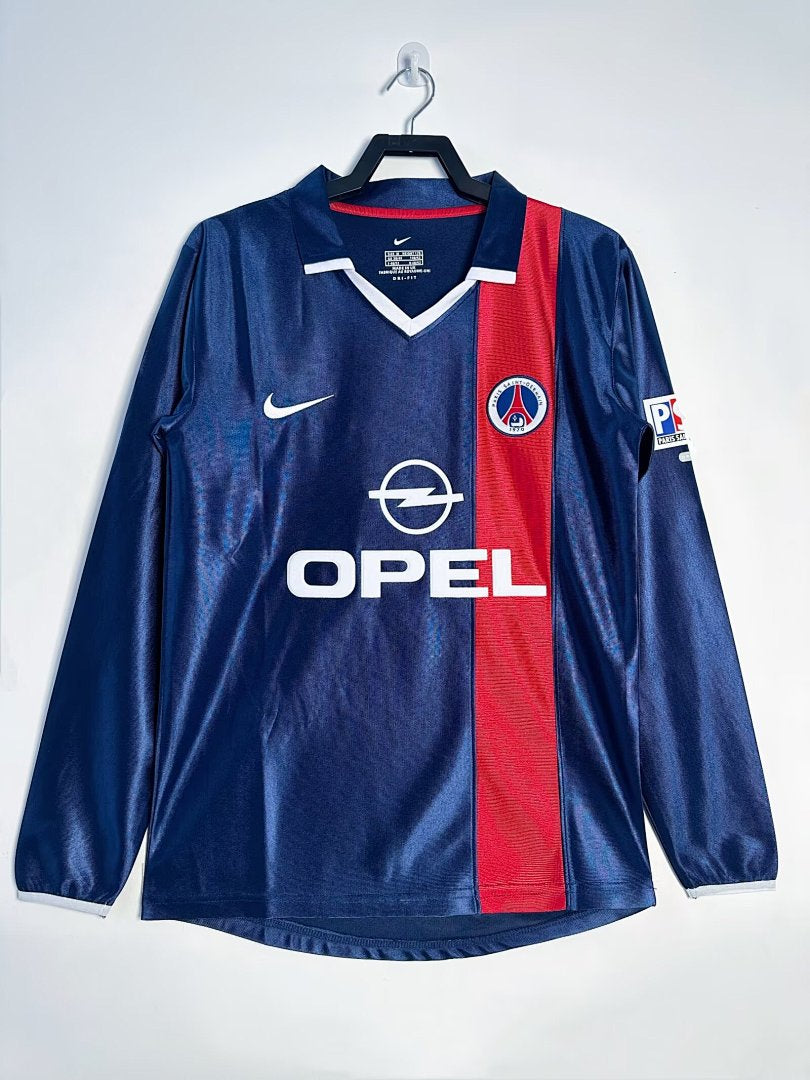 PSG 2001-02 Home Long Sleeve Soccer Jersey