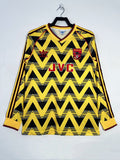 Arsenal 1991-93 Away Long Sleeve Soccer Jersey