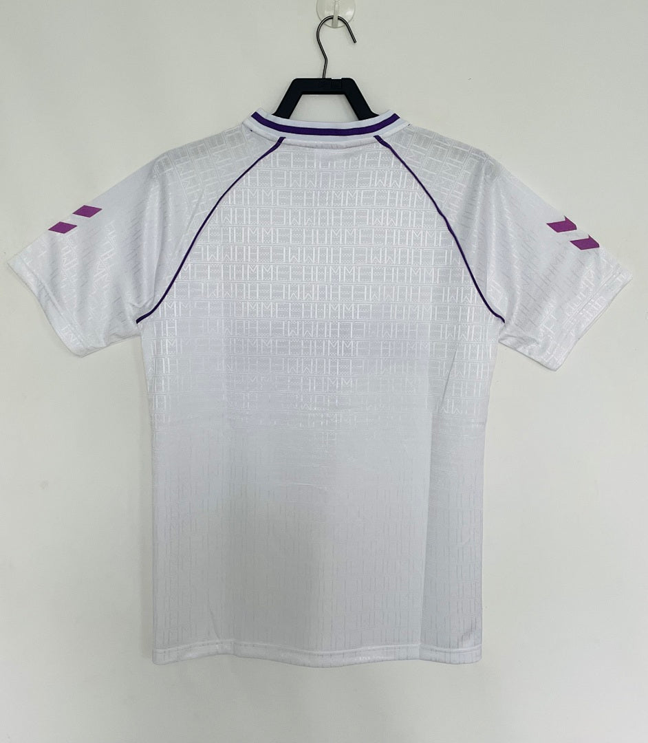 Real Madrid 1990-92 Home Long Sleeve Soccer Jersey