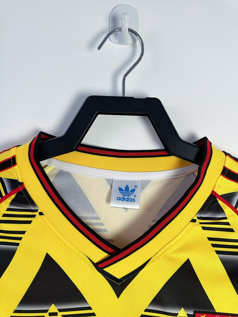 Arsenal 1991-93 Away Long Sleeve Soccer Jersey