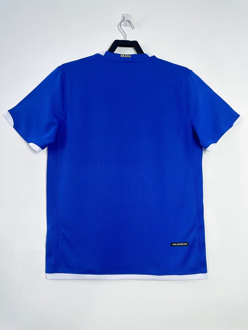 Brazil 2006 Away Long Sleeve Soccer Jersey