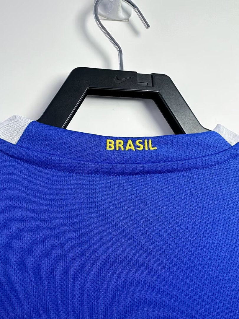 Brazil 2006 Away Long Sleeve Soccer Jersey