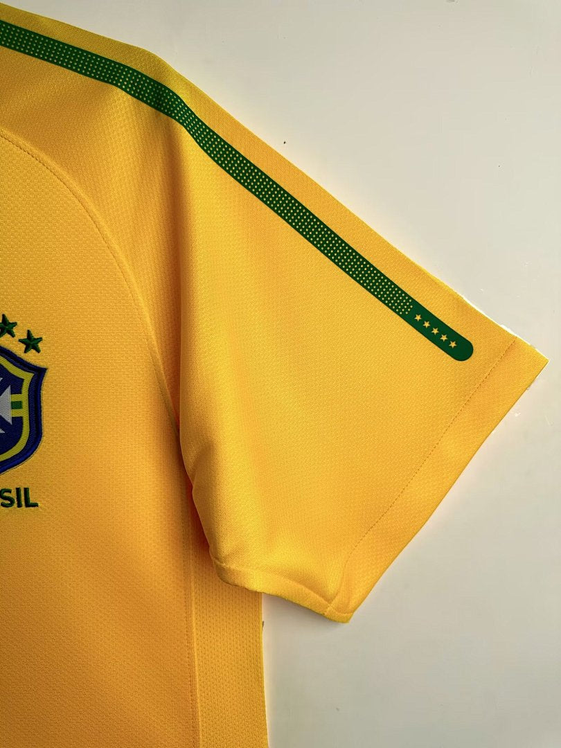 Brazil 2010 Home Long Sleeve Soccer Jersey