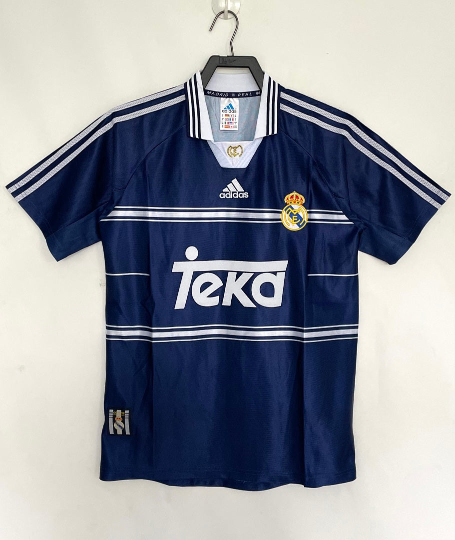 Real Madrid 1998-99 Away Long Sleeve Soccer Jersey