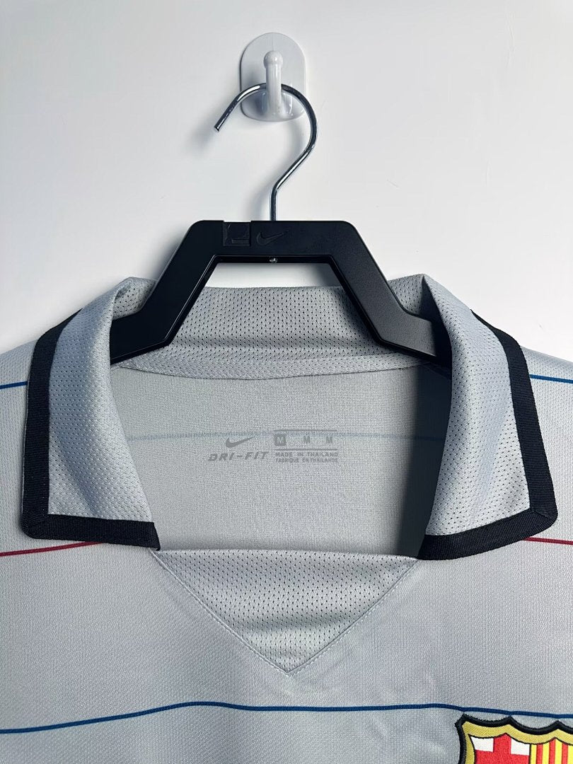 Barcelona 2003-04 Away Long Sleeve Soccer Jersey