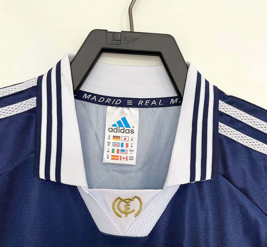 Real Madrid 1998-99 Away Long Sleeve Soccer Jersey